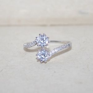 CZ sterling silver ring